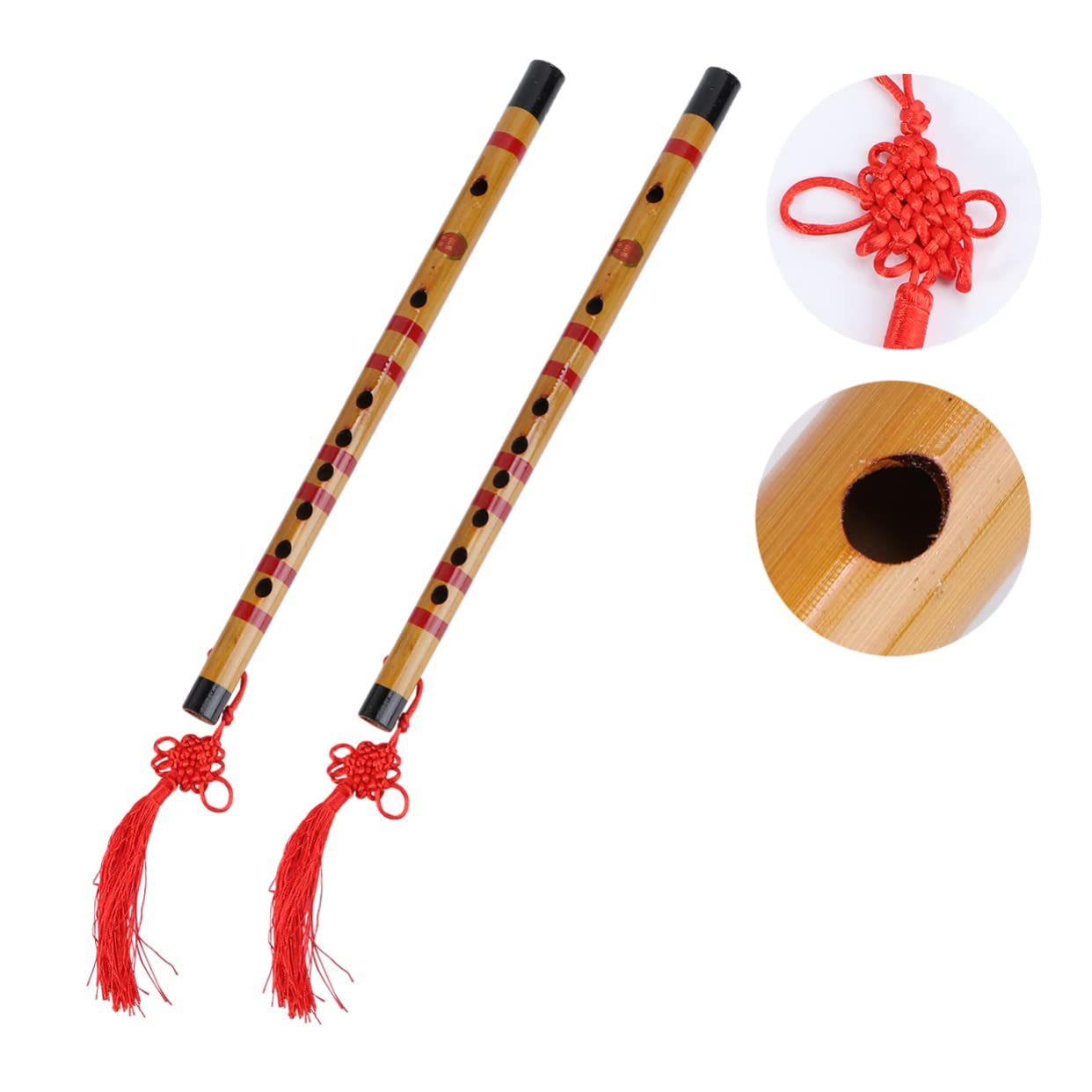 2sätze Bambusflöte Für Anfänger Teiliges Naturfarbe Chinesischer Flötenmembran Handgefertigtes Musikinstrument Mit Wunderbarem Für Musikliebhaber Und