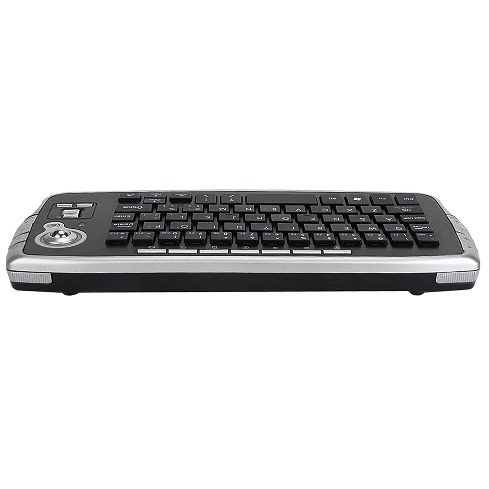 E30 2,4 GHz Tastiera Wireless con Trackball Mouse Ruota di scorrimento Telecomando per Android TV Box Smart TV PC Notebook Argento