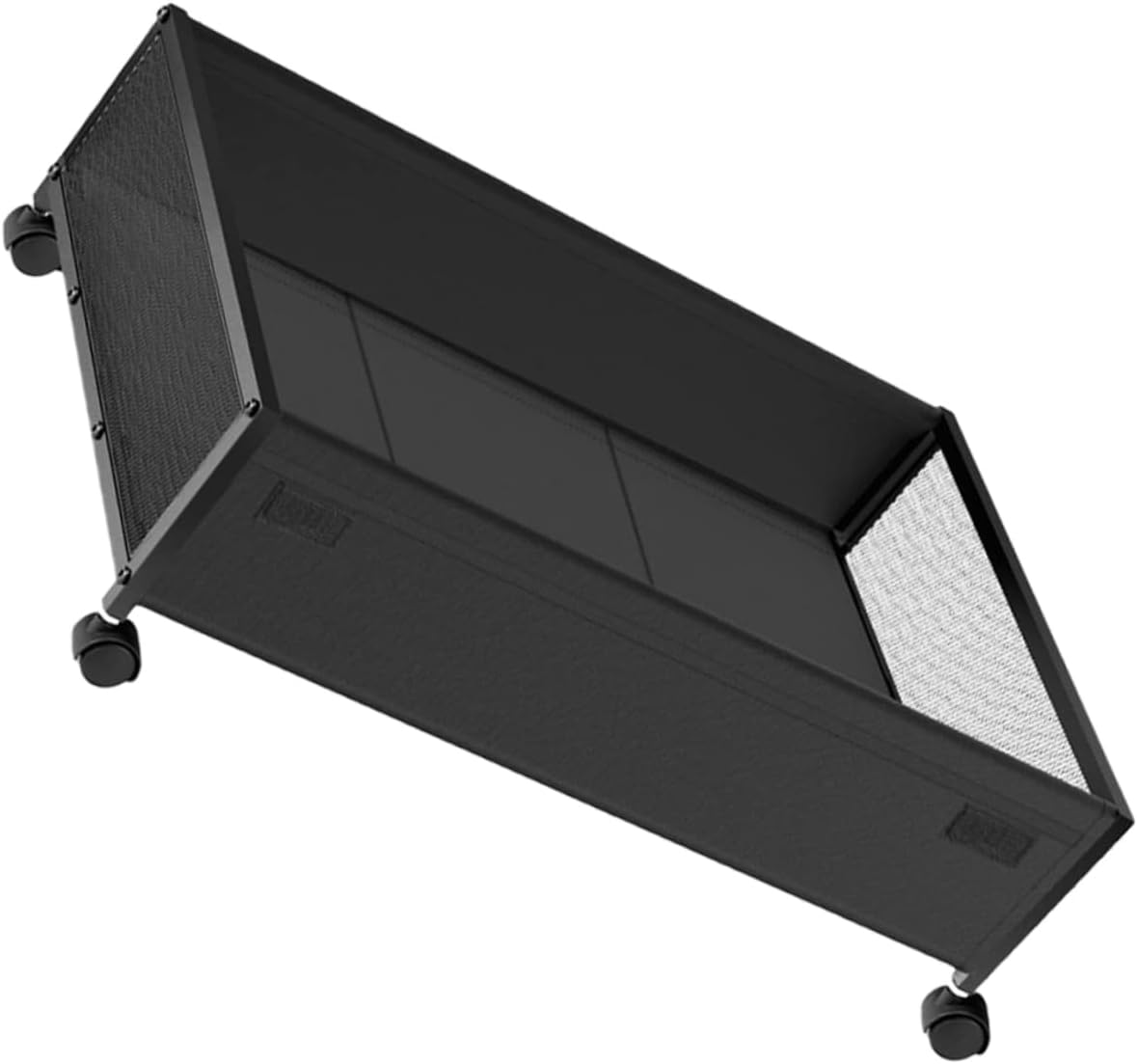 TOYANDONA Under Bed Storage Basket with Smooth-rolling Wheels Transparent Lid Multifunctional Storage Container for Clothes Shoes Books Space Saving Organizer for Bedroom