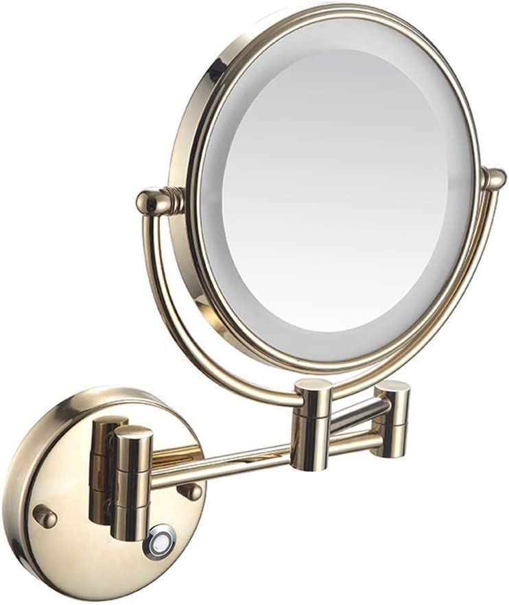 Miroir de salle de bain tactile 5X pour un maquillage précis
