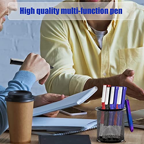 Image of 4-in-1 Multi-Function Tech Tool Pen - Stylus, Ballpoint Pen, Phone Holder & Screwdriver Set - Compact Pocket Tool for Office & Home Use (Multi Color) (3)