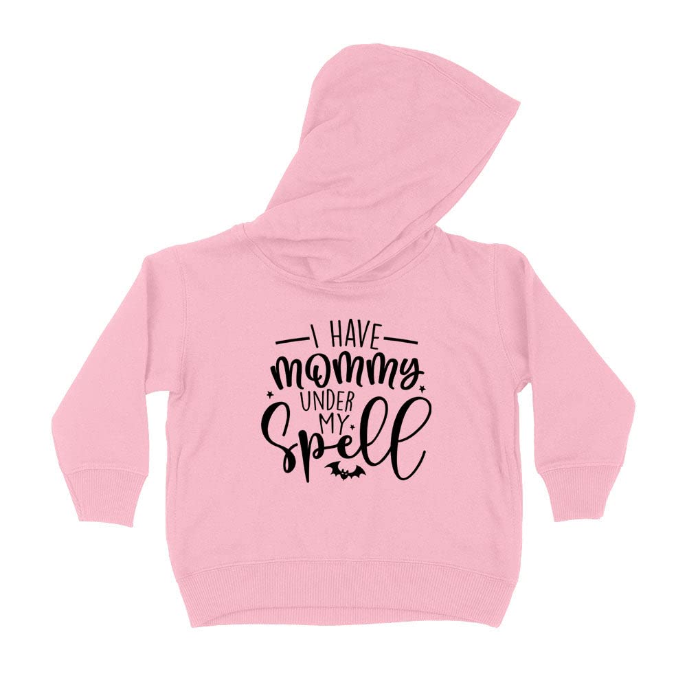 I Have Mommy Under My Spell Kids Hoodie Sweatshirt Toddler 4T Light Pink