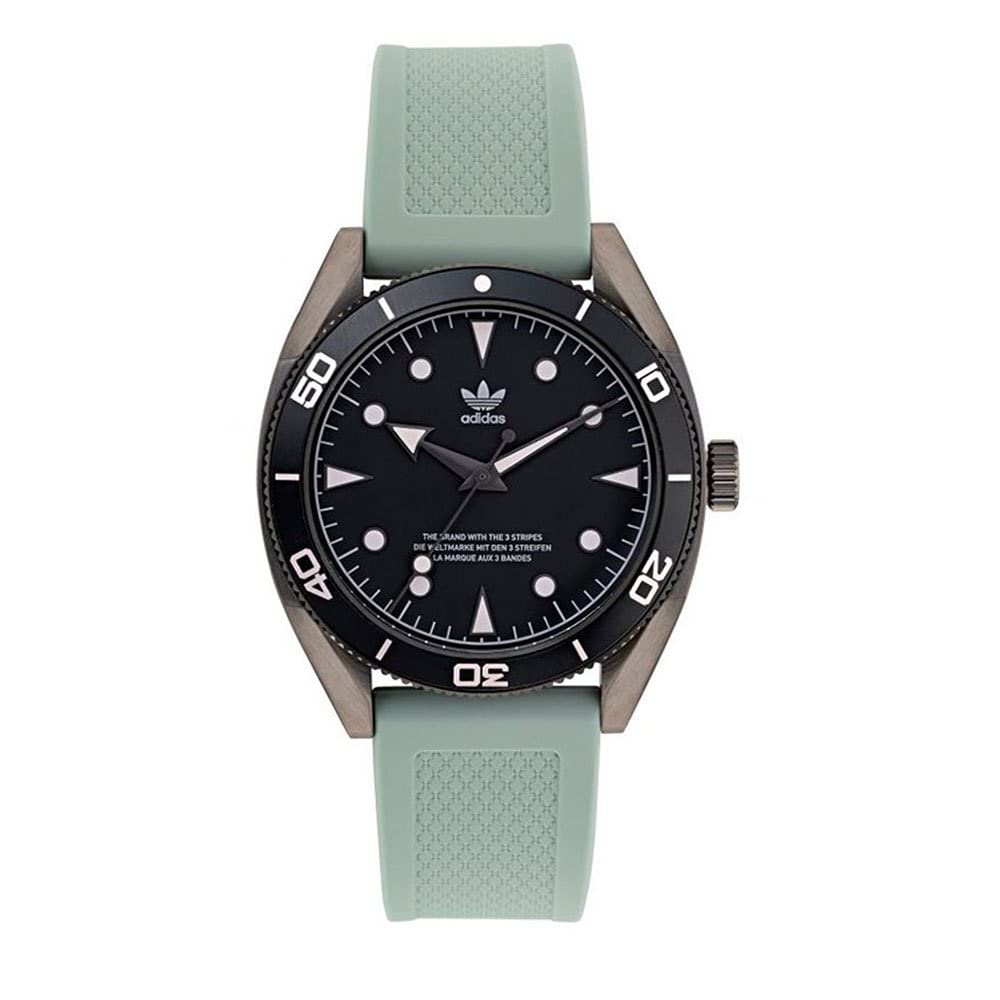 Adidas Men Silicone Originals Analog Black Dial Watch-Aofh22001, Band Color-Green (B0B3M4JDT7) Amazon Price History, Amazon Price Tracker