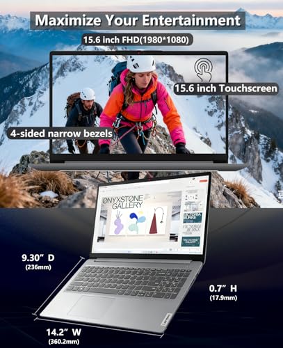 Lenovo IdeaPad 1i Laptop, Intel Core i5-1335U(10-core) Processor, Microsoft Office, 15.6'' FHD Display, 16GB RAM 256GB SSD, Copilot AI, Windows 11 Pro, Wi-Fi 6, HDMI, Alpacatec Accessories - Image 5