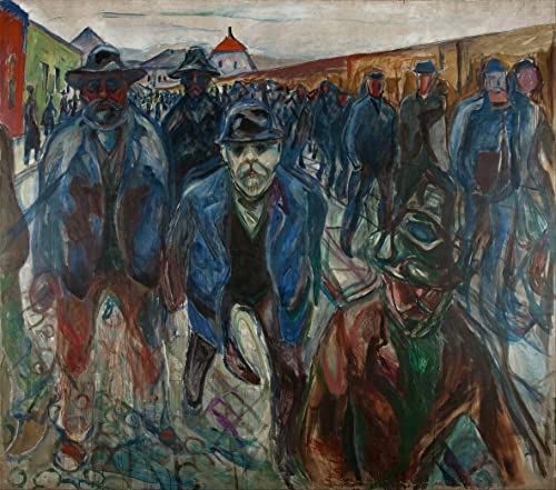 Impression d'affiches Munch travailleurs art portrait touchant pour réchauffer l'ambiance