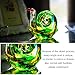 QFkris 4.4inch Blown Glass Snail Figurine Collectibles Handcrafted Glass Animal Paperweight Home Art Statue Decoration for Women