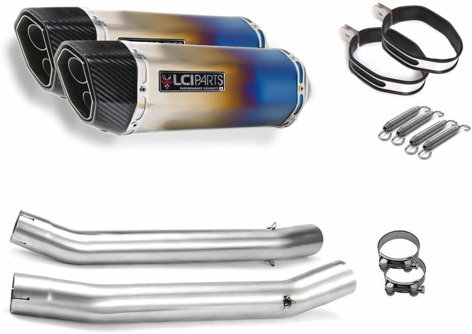 GSX1300R ハヤブサ 隼 1999-2007 LCIPARTS ツインエンド チタン