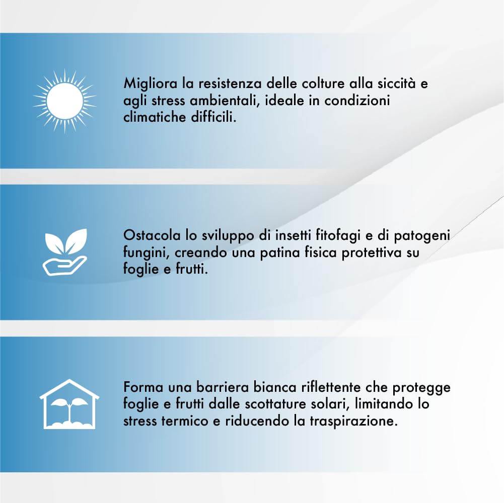 Caolino Flow in sospensione corroborante potenziatore difese naturali MOSCA DELL'OLIVO (5 L)