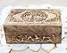 DharmaObjects Hand Carved Jewelry Trinket Keepsake Wooden Storage Box (Celtic Tree Of Life, Medium)