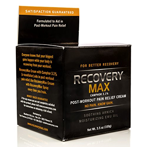 Recoverymax – Post Workout Cream – For Use In Fitness Workout Program To Speed Muscle Recovery – Reduce Muscle Soreness - Return To Exercise Quicker –Recovery Supplement – 3.5 Oz #TOP2