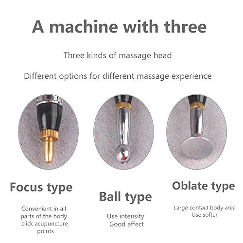 Global Care Market Electronic Meridian Acupuncture Pen - Acupressure Meridian Energy Massage Pen with Multiple Treatment Tips