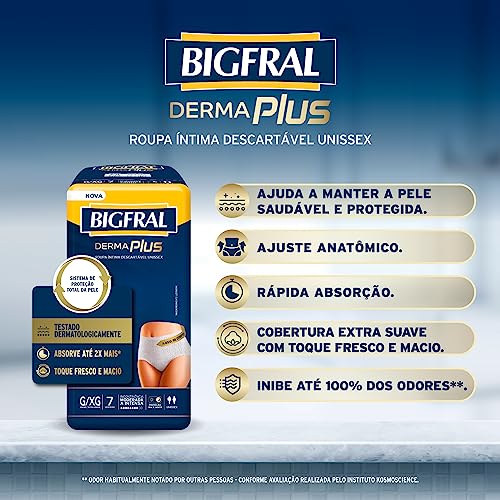 Roupa Íntima Bigfral Derma Plus G/XG 56 Unidades