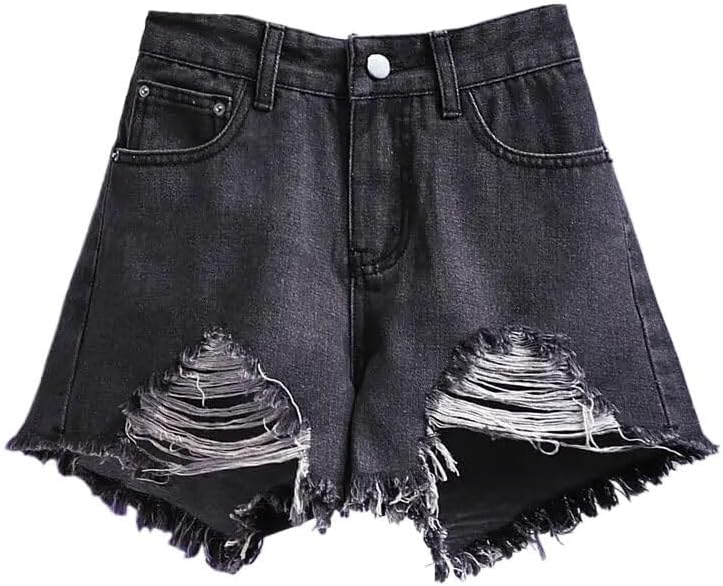 Summer High Waist Short Pants Wide Leg Korean Casual Women's Jean Denim Shorts