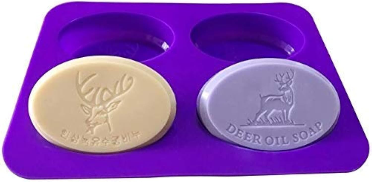 Silicone Molds Deer Print, Deer Craft Art Silicone Soap Mold, Craft Molds DIY Handmade Soap Molds - The Best Handmade Gifts - Soap Making Supplies by YSCEN