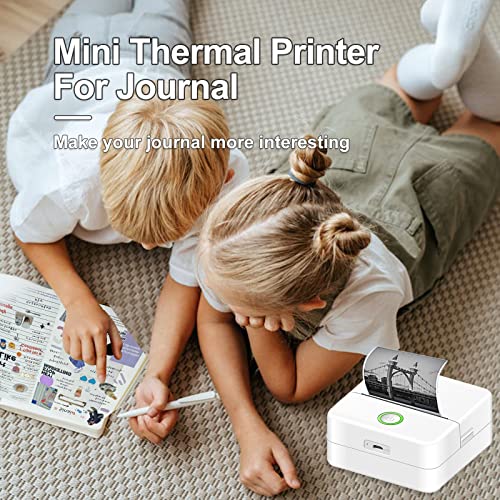 Mini Inkless Sticker Printer, Portable Bluetooth Mini Pocket Printer Sticker Maker For Notes, Memo, Photo, Label, Receipts, Sticker Maker Machine, Pocket Thermal Printer Compatible With Ios & Android #TOP1