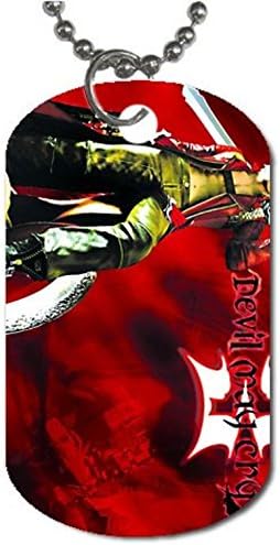 Devil-May-Cry Dog Tag Dimensions 1.3X2.2X0.1 inches ,Comes with 30" inches beads chain pendant necklace