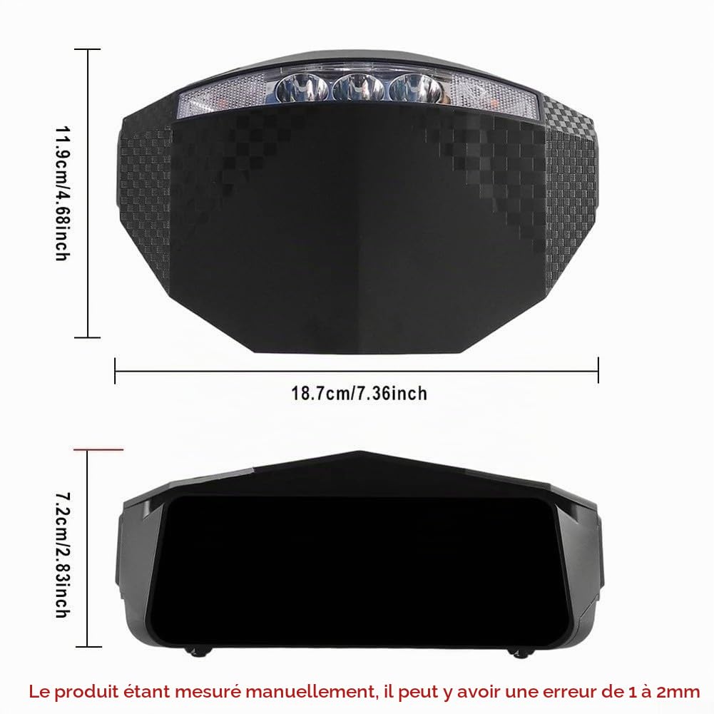 Écran d'affichage LED pour scooter électrique KUKIRIN G2 G3 G4, affichage clair de la vitesse, écran LCD (G3)