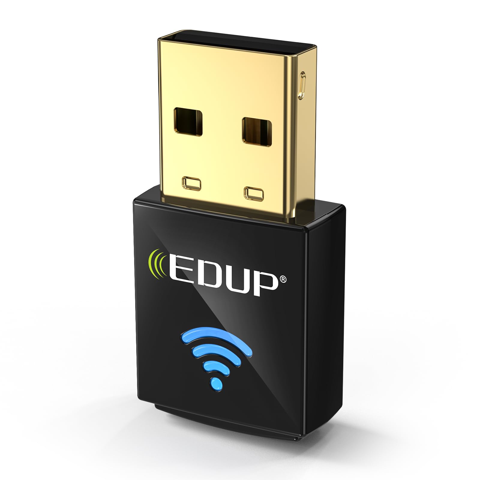EDUP Mini USB WiFi 6 Adapter AX600M for PC, Plug and Play, Wireless USB Network Adapters Dual Band 2.4G/5.8Ghz WiFi Dongle Antenna for Laptop Desktop Compatible with OS Windows 11/10/7-Black