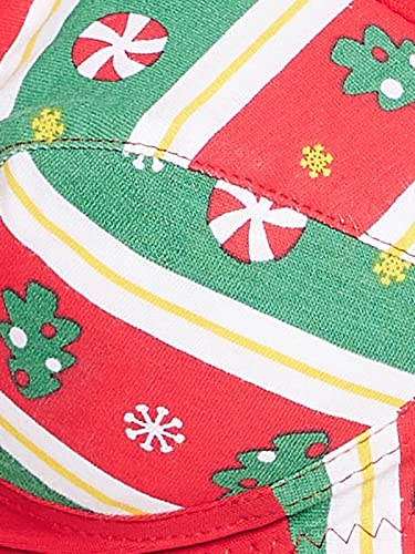 Image of Clovia Women's Cotton Non-Padded Non-Wired Full Cup Christmas Print Bra in Multicolor