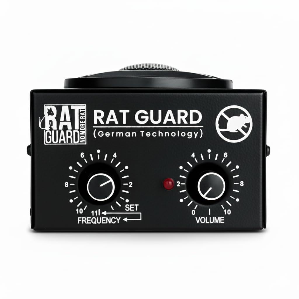 Ultrasonic Rat Repellent Machine for Commercial Use | 1500 Sq Ft | Shop & Warehouse Rodent Control Device | Plug-in Pest Repeller