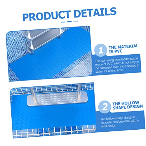 Alfombra protectora para escalera de piscina antideslizante miniatura 2