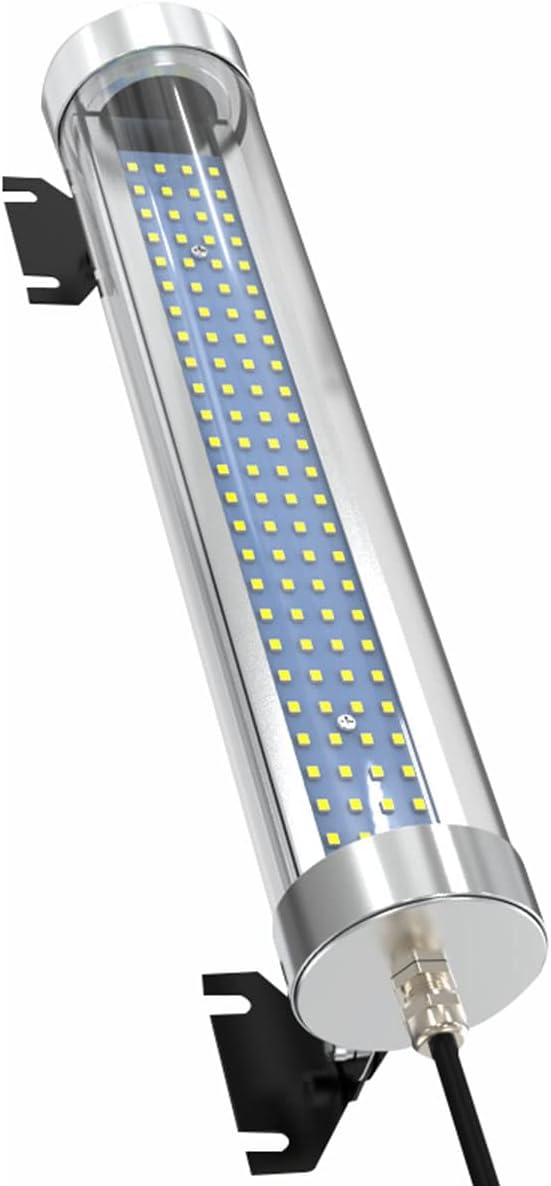 LED Work Light for CNC Machines, 24V/110-220V, IP68 Explosion-Proof Industrial Lighting, Adjustable Bracket, 10W Tool Light for Enhanced Visibility