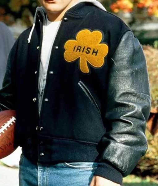 Irish Bomber Jacket | Rudy NOTRE DAME Jacket | Notre Dame Letterman Jacket Rudy | notre dame jacket men3