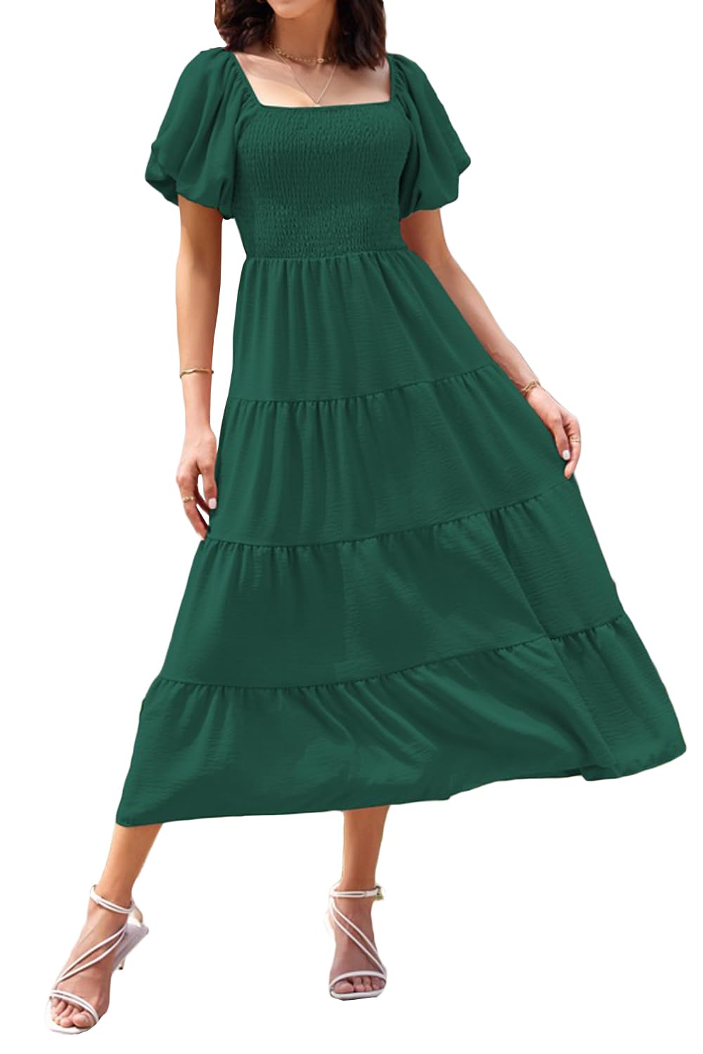 Vcindai Damen Sommer Kleider Ärmellos Sommerkleid Spaghettit