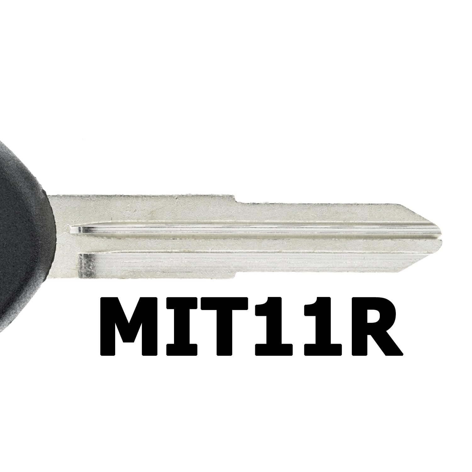 Clé d'allumage sans fil 434 MHz ID46 PCF7936 MIT11R 2 boutons compatible avec Mitsubishi L200 IV ASX i-MiEV Grandis Space Star Outlander II Challenger PB Lancer VIII CY Pajero IV