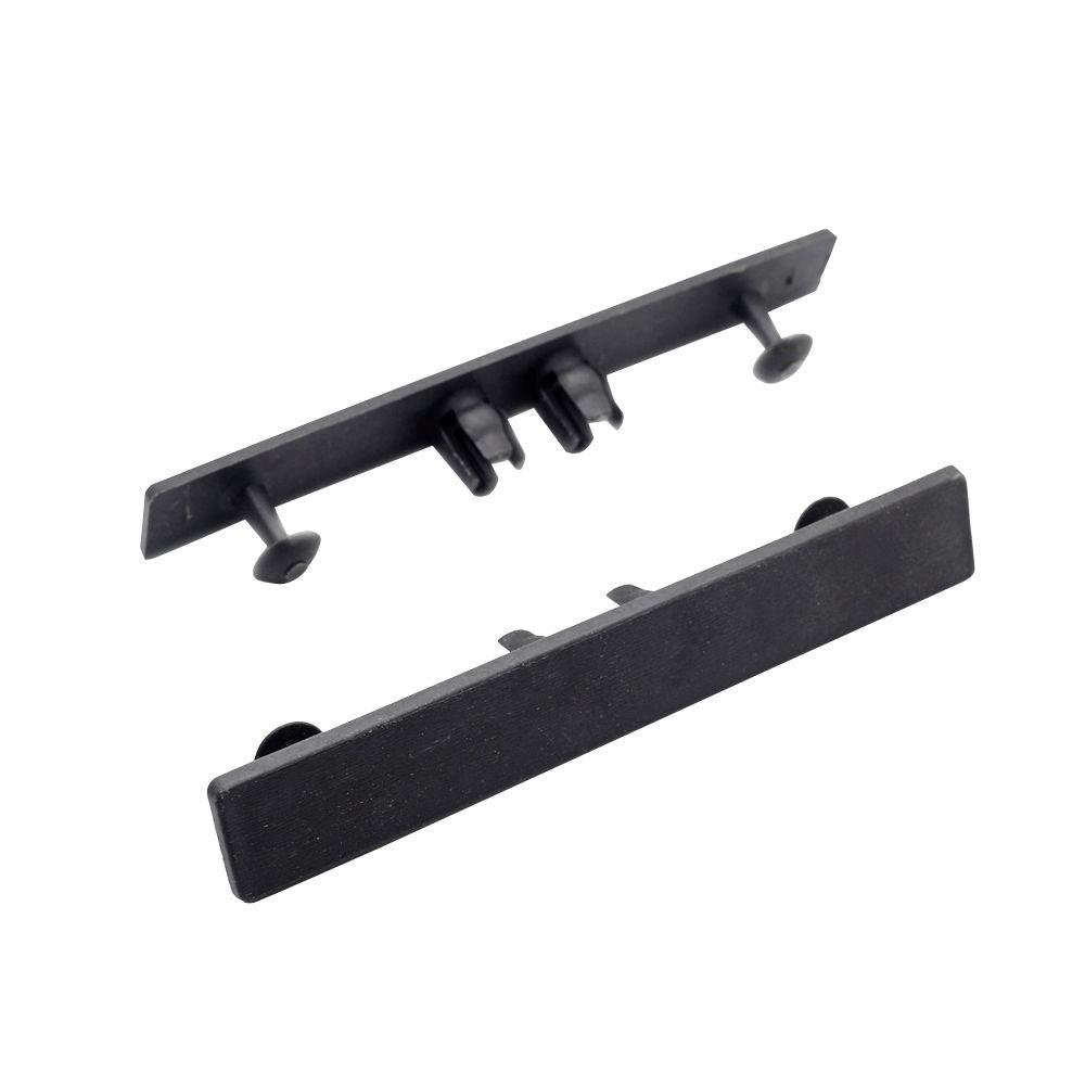 UltraShield Hawaiian Charcoal Plastic End Cap for Composite Decking 16 ft. Boards (10 per Bag)