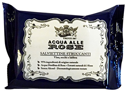 NEUTRO ROBERTS Set 6 Salviette Struccanti Acqua Di Rose X 20 Pezzi Saponi E Cosmetici
