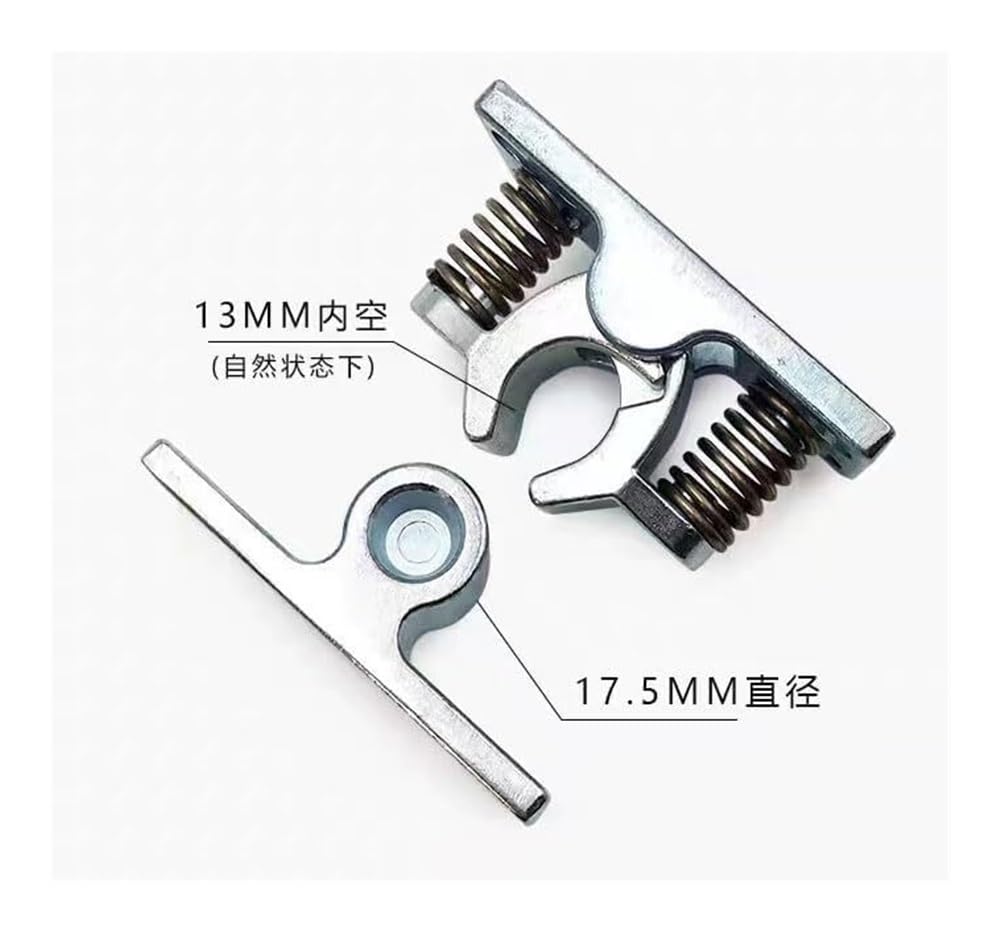 Chiusure a pressione per porte aperte, apribottiglie, chiavistello per credenza, 2 pezzi, a molla, facile da bloccare, morsetto a doppio rullo (lega di zinco MP3)