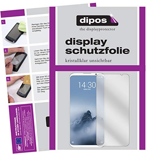 dipos I 2X Protector de Pantalla Compatible con Meizu 16 pelicula Protectora Claro