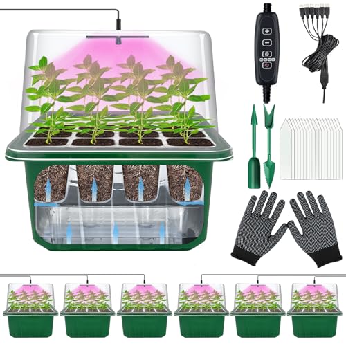 🌱【Materiale di alta qualità】: Il vassoio per piantine è realizzato in materiale PVC addensato da 0,8 mm di alta qualità, non tossico, ecologico, robusto, non facilmente deformabile e riutilizzabile. Sul fondo di ogni scomparto del vassoio per semi sono presenti fori di drenaggio che consentono di drenare correttamente l'acqua e di evitare che l'apparato radicale assorba troppa acqua, proteggendo così l'apparato radicale dalla marcescenza.