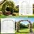 Kelived Thickened Metal Garden Arch with Detachable Base, 16mm Rust-Resistant Archway for Climbing Plants, Dual Size Convertible Arbor for Wedding & Party & Garden Decoration