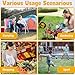 Wagon Cart Foldable, 360Lbs Collapsible Wagon Cart with Wheels Portable, Outdoor Utility Carts for Groceries, Camping, Sports, Garden, Shopping, Black