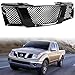 ANTUKO Mesh Middle Grille Front Bumper Grill Kit Assembly Gloss Black Replacement for 2005 2006 2007 2008 Frontier