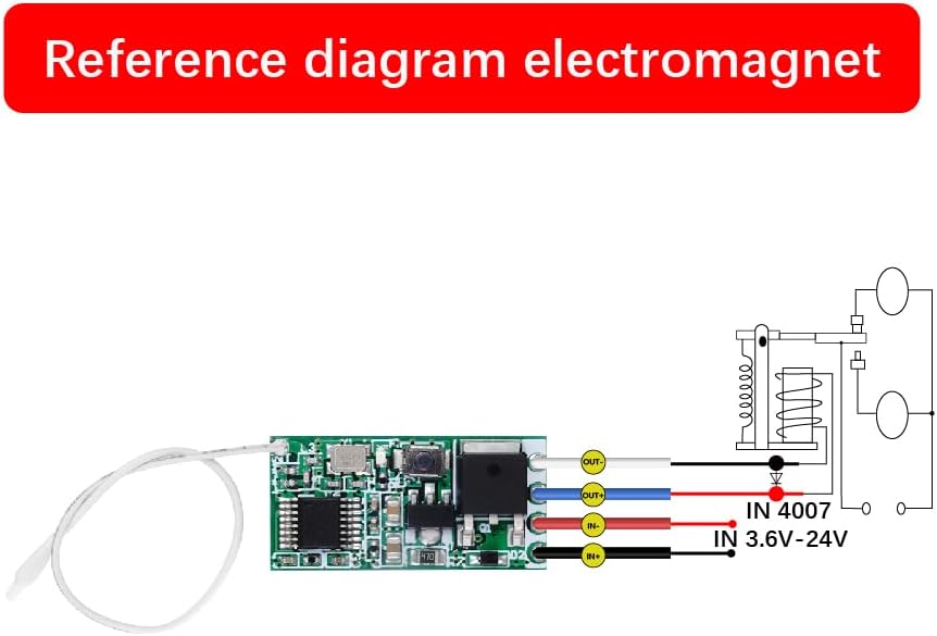 Wiring for light control with QIACHIP RF remote switch