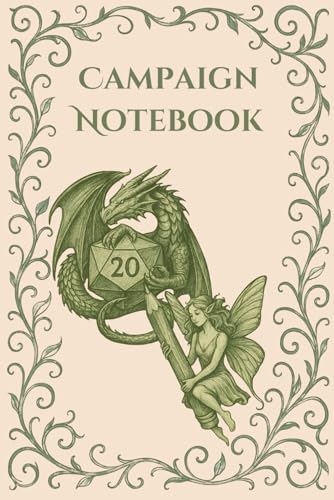 D&D Campaign Journal for Players: Fantasy Adventure Notebook for Notes, NPCs, Quests, Maps & Session Logs: Tabletop RPG Notebook | Track Story ... Clues & Party Members | A4 Fantasy Planner