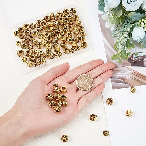 NBEADS 100 Pcs 10 Styles Alloy European Beads - Image 3
