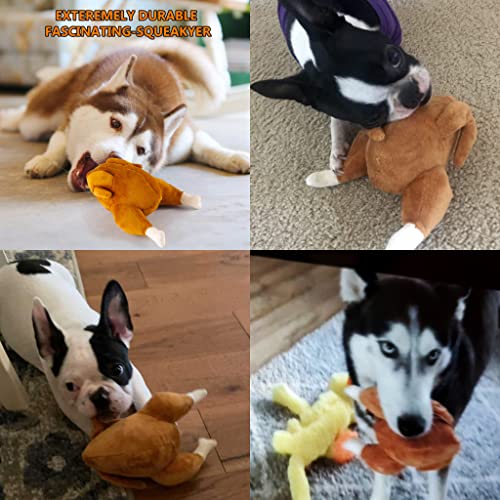 NOUGAT Dog Toy-Plush Dog ToyPlush Dog Toy Squeaky Stuffed Dog Toys for Boredom & Stimulating Play,Chew Resistant… - Image 4