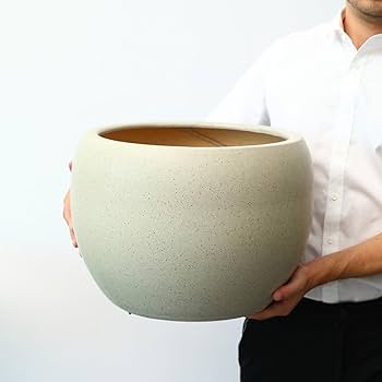 Amazon.co.jp: 陶器鉢 植木鉢 スリット鉢 植木鉢 大型 陶器 鉢植え