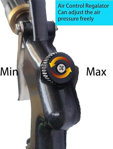 Miniatura 9 de Pistola de limpieza interior de coche de alta presión Pistola de lavado de detalles de automóviles con cepillo - Funciona con compresor de aire