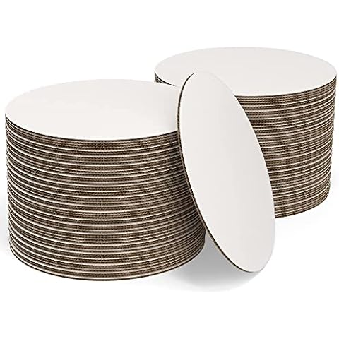 White Cake Boards Round | 25 Pack - 10 Inch | Cardboard Cake Rounds Circles | Disposable Cake Platter Board Base Tray | Cake Decorating Supplies | Cake Plate Accessories Cover