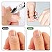 Cuticle Trimmer 3/4 Jaw Extremely Sharp Cuticle Nippers Scissors Stainless Steel Clippers Cutter Remover Pedicure Manicure Nail Tool, opove X7, Space Gray