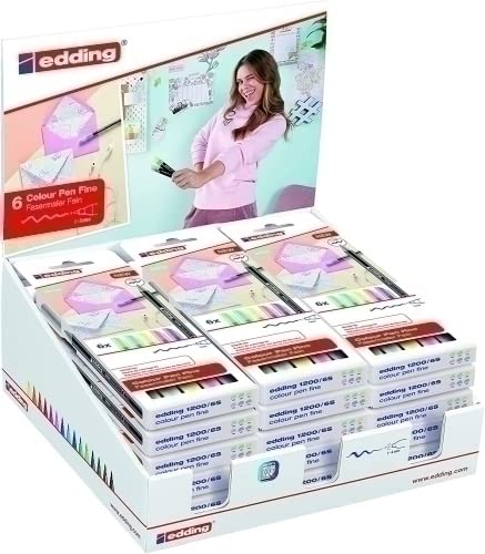 Edding Estuche 6 rotuladores 1200 pastel