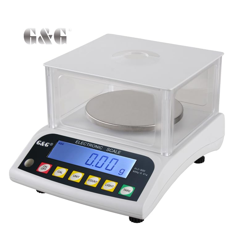 G&G PLC 100A-200A / 0.001-300g / 0,005g Feinwaage Präzisionswaage Tischwaage laborwaage Industriewaage (PLC200g/0.001g)