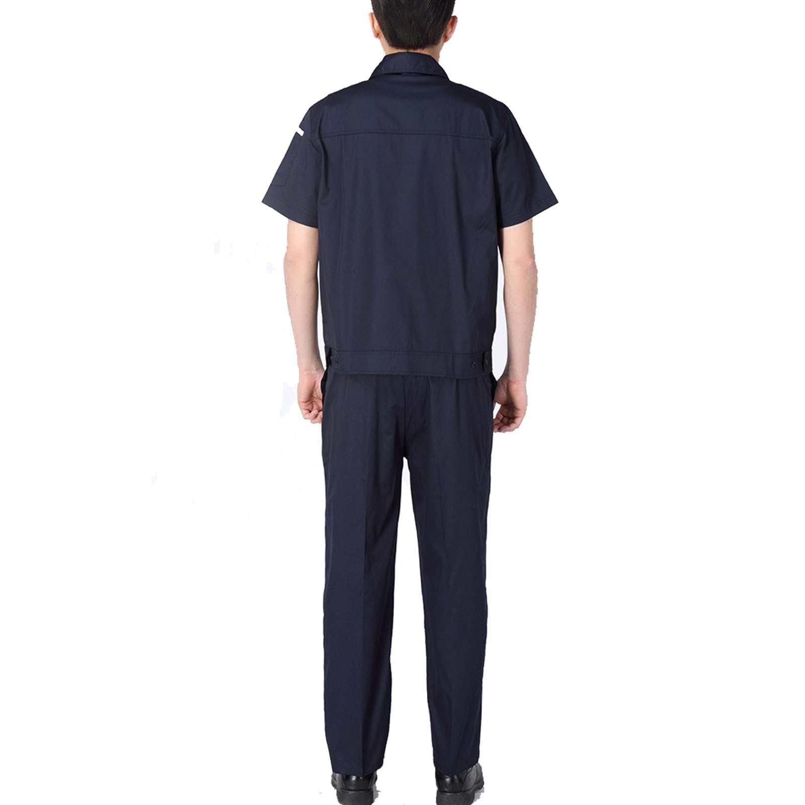 Chaqueta De Trabajo De Manga Corta Unisex Zip Up Overol Workwear Shirt & Pants