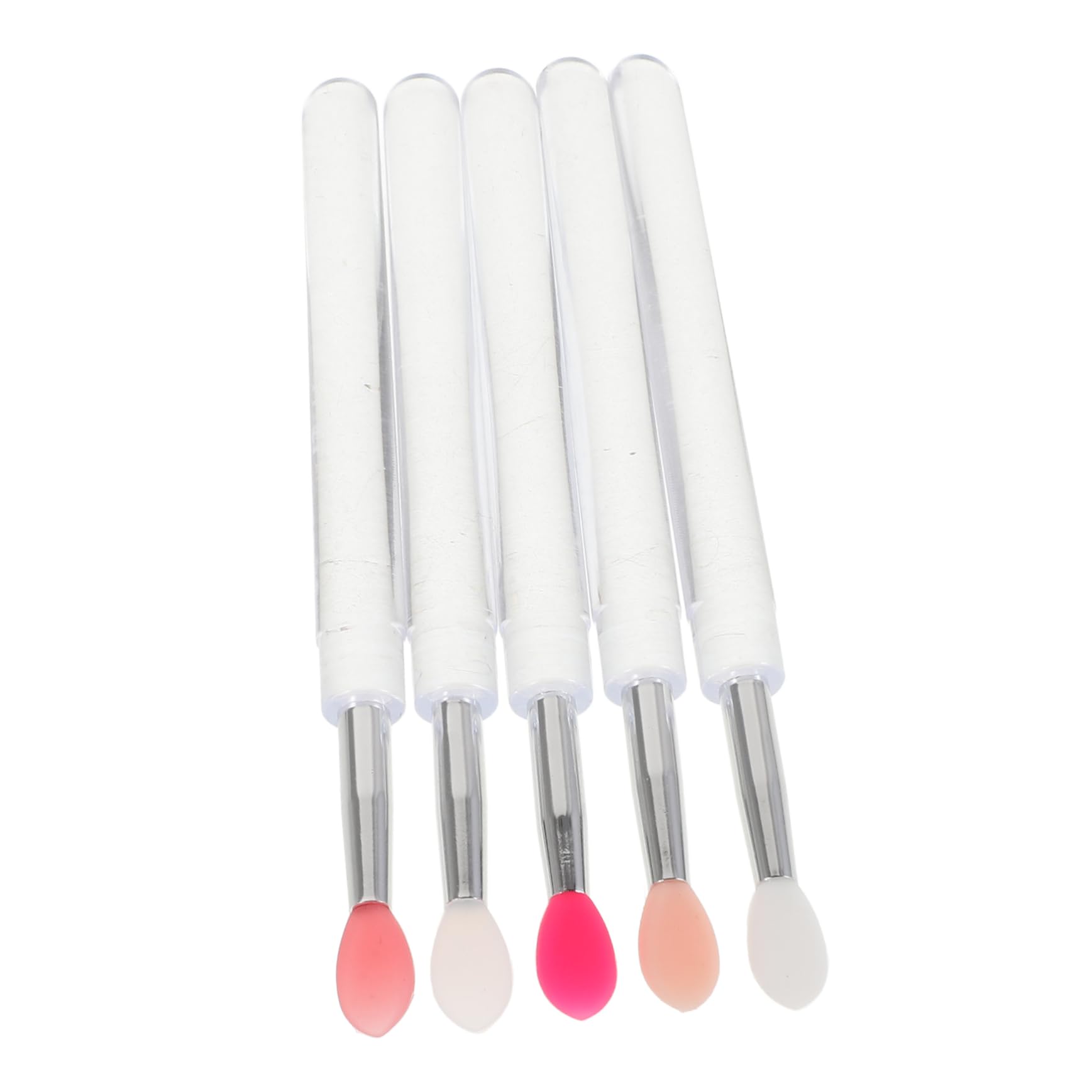 FOMIYES Soft Bristles Lip Brush Set 5pcs Lipstick Lip Mask Eyeshadow Applicator Cream Makeup Tool