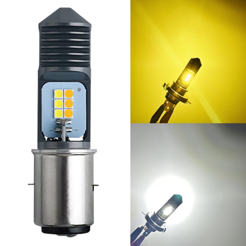 Amazon | BA20D H4BS バイク用LEDヘッドライト HI/LO切替 二輪車